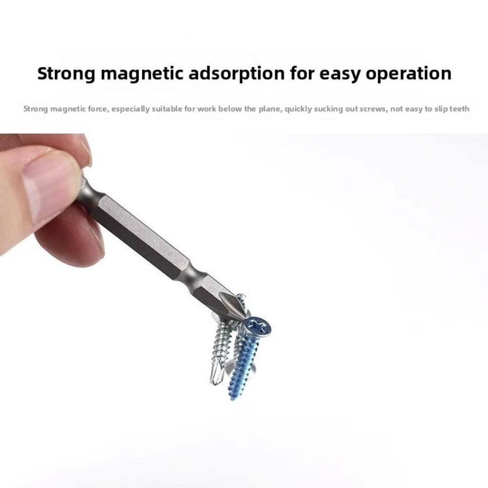 10pcs Ultra-hard Magnetic Phillips Head Screwdriver Electric Drill Tungsten Carbide Bit Set