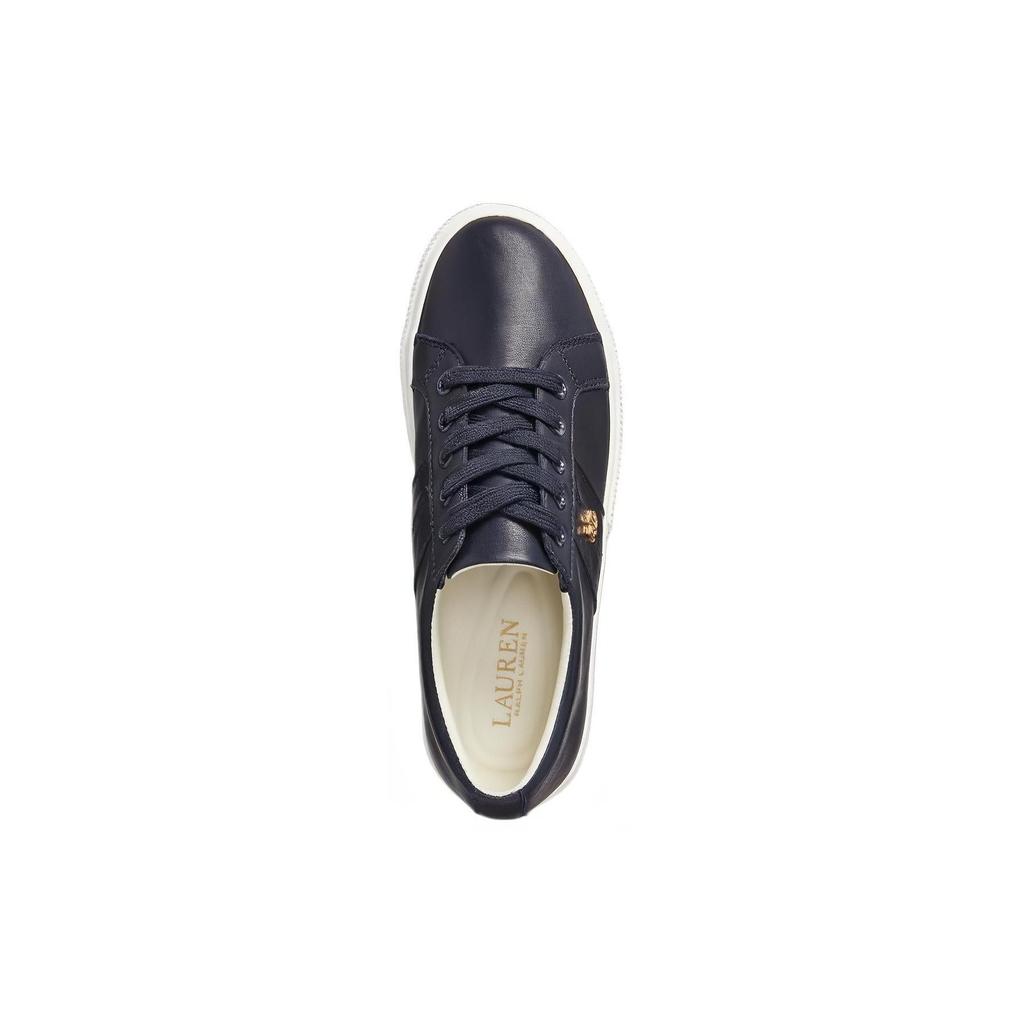 Polo Ralph Lauren Janson II Leather Comfortable Versatile Low-Top Sneakers Women Sneakers Dark-Blue WALRFTW0CT20076