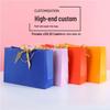 Bunte Band-Schleife Tragetasche - Quadratische Geschenktasche & Einkaufstasche mit individueller Logo-Option