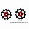 2PCS 11T Bike Rear Derailleur Pulley Aluminum Alloy CNC Bicycle Derailleur Guide Wheel Multicolor Guide Wheel for Bicycle Use