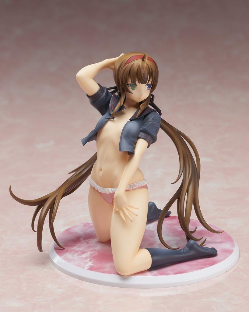 Gokubi Girls Super Premium Senran Kagura New Wave G Burst Ryobi Bare Skin Sailor Uniform Scale PVC Färdig Figur Ver.. 1/10 Förmålad