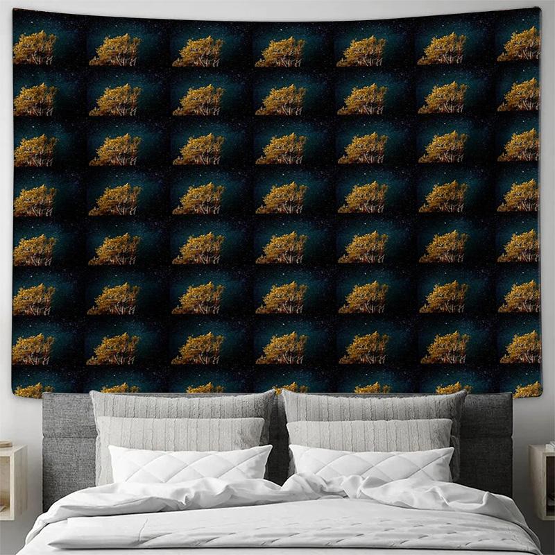 Boho Tapestry Wall Hanging Aesthetic Room Decor Galaxy Space Tapestry Celestial Wall Art Hippie Bedroom Decor Universe Backdrop