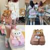 Rilakkuma Niedlicher Punktmuster Schülerrucksack Mit Geräumigem Hauptfach