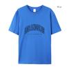 Men's And Women's Summer Short Sleeved Los Angeles T-shirt United States Double Outline T-shirt Women T-shirt Clothing