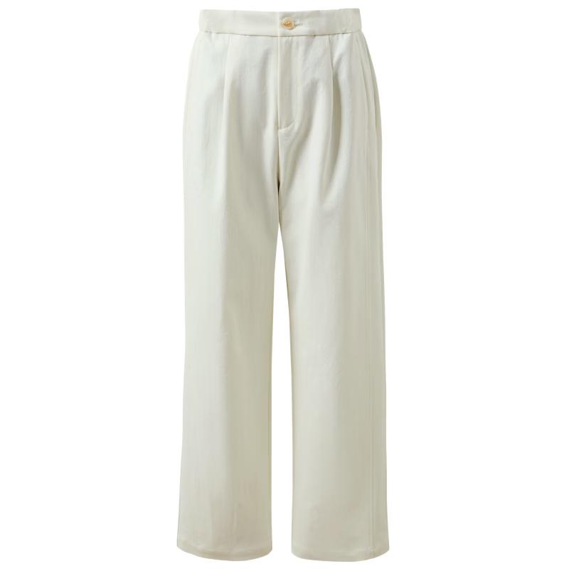 

Three Colors Plus Size High-Waisted Straight-Leg Cropped Pants XXL