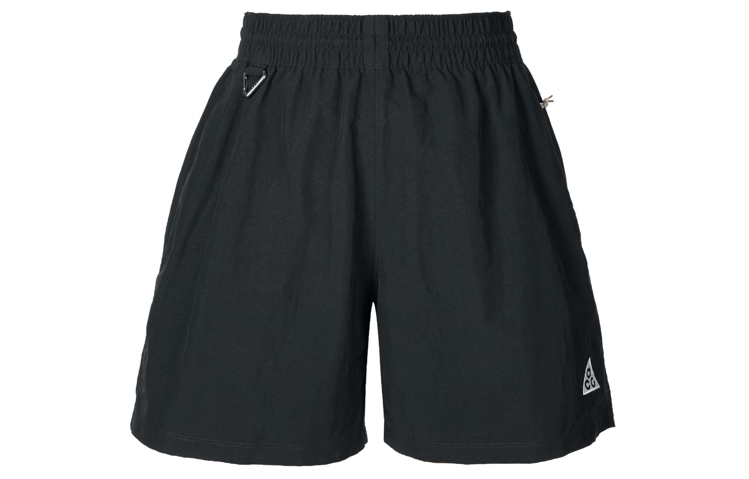 Nike ACG Women ss Logo Embroidered Straight-Leg Shorts Black DV9536-010 S