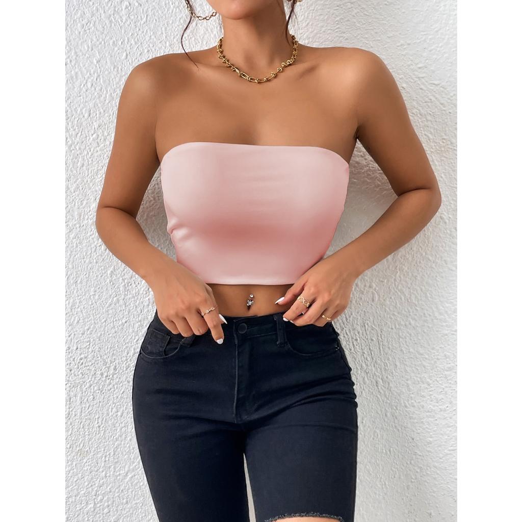 Damen Einfarbiger Alltäglicher Casual BH, Stoßfester und Anti-Hänge-BH, Ohne Stahlbügel, Damen Brustwickel, Geeignet zum Tragen zu jeder Jahreszeit