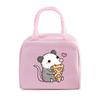 Fast Food Pig Printed Portable Lunch Bags Women Men Thermal Insulation Lunch Box Storage Bag Cartoon Children Bento Lunch Bag