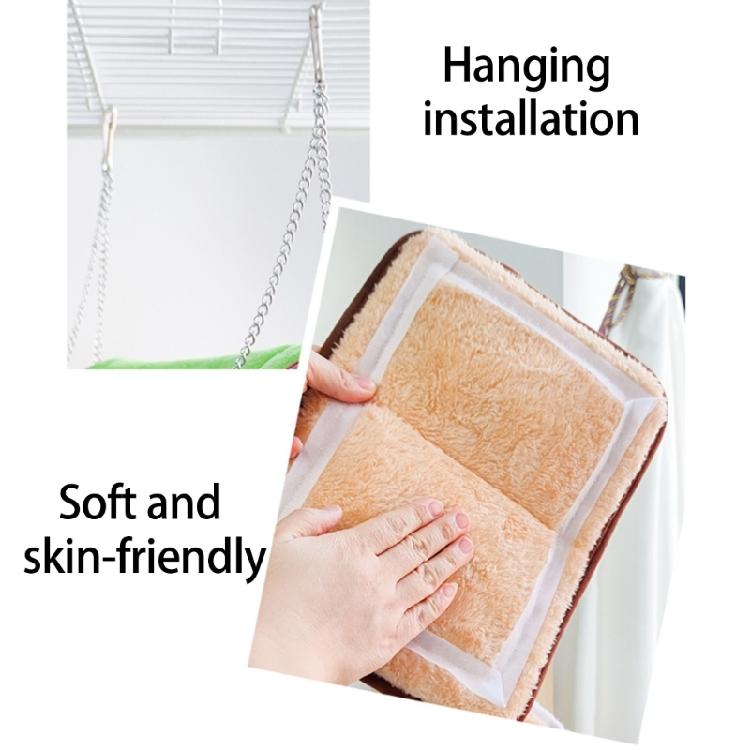 Warm Parrots House Plush Bird Cage Accessory Removable Liner Quickly Installation For Various Climates