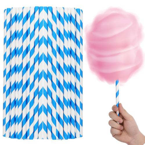 OUNONA Cotton Candy Sticks, Long Paper, 30cm, Set of 150, Lollipops, Cotton Candy Sticks, Candy Sticks, Cotton Candy Maker, Easy Operation, Home Bakin