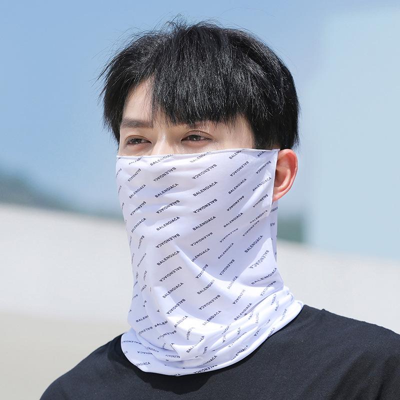 Unisex UV Protection Breathable Face Mask & Neck Gaiter with Ear Loops for Summer Cycling