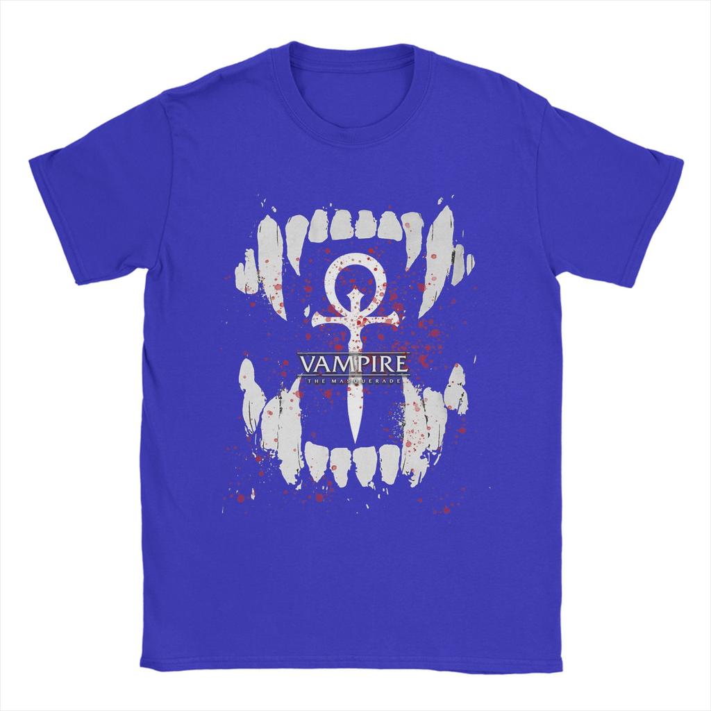 Couple T Shirt Vampire the Masquerade  T Shirts Novelty  Summer Tee Shirt Vintage Cotton Clothing Plus Size