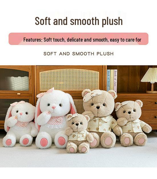 Cute Lop-eared Rabbit Plush Pillow - Soothing Sleep Companion for Kids