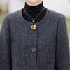 Elegant Woolen Coat for Mothers: Chic Autumn/Winter & Spring Style for Middle-Aged Women