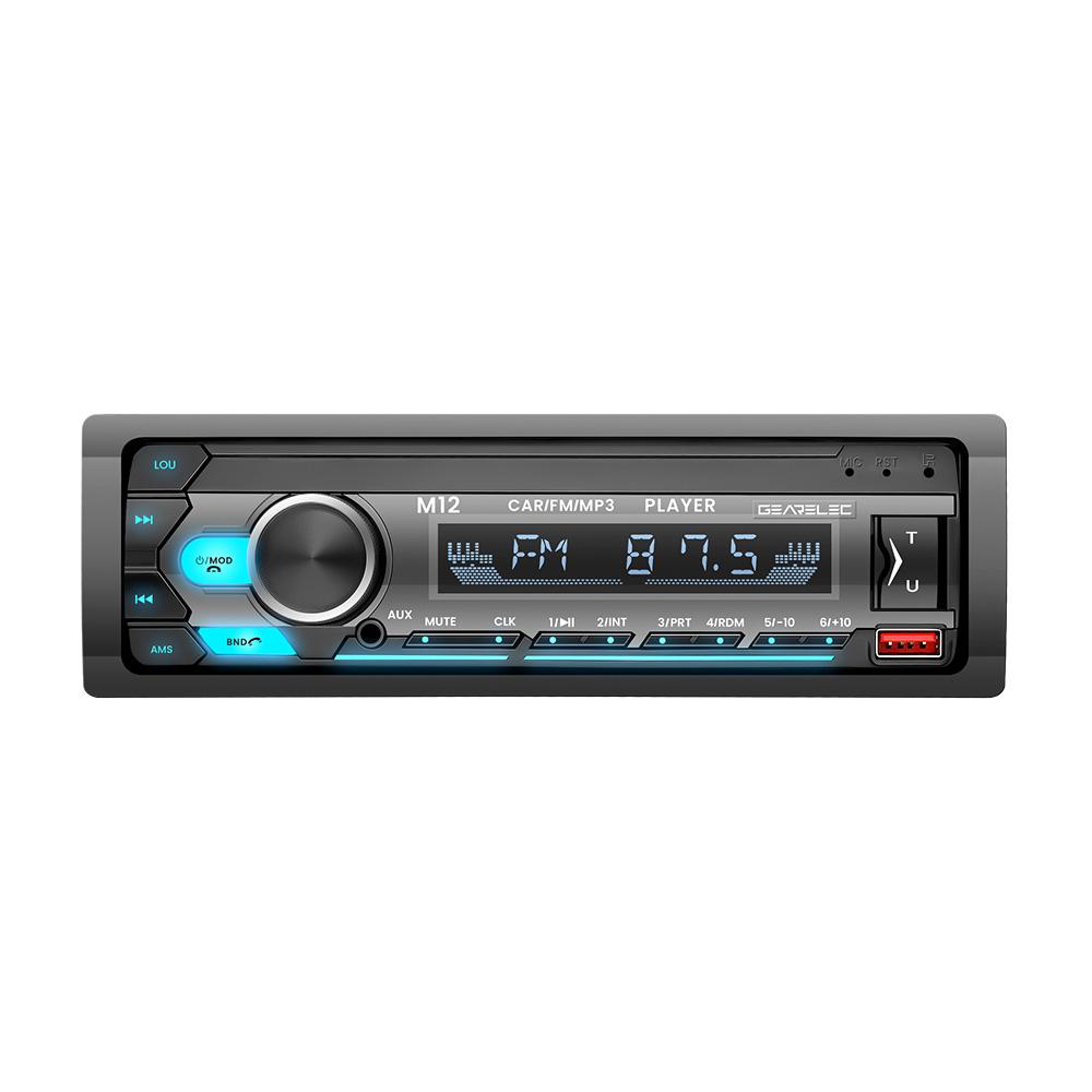Autoradio Stereo 1DIN Lettore MP3 Bluetooth 60Wx4 Ingresso AUX TF USB Unità Principale Ricevitore