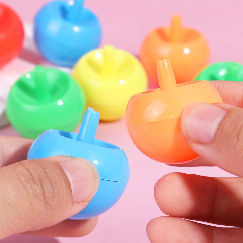 6/12pcs Plastic Flip Top Automatic Flip Tip Top Children's Fun Spinning Top Toy Gift Kindergarten Gift Reward Restless