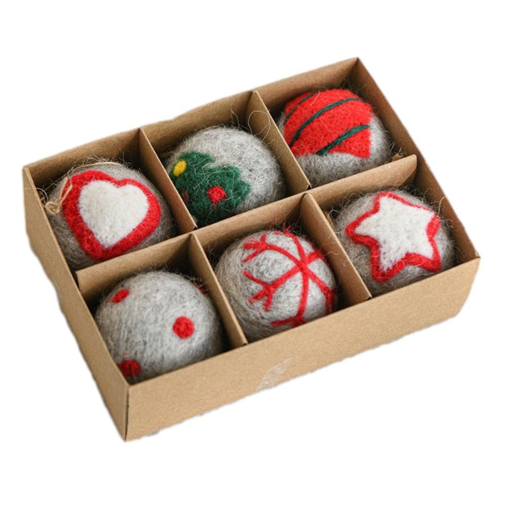 

Праздничные украшения Войлочные рождественские шары Украшения для рождественской елки B
