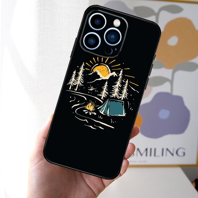

Чехол для телефона Nature Camping Art для iPhone 13 12 11 Pro Max 13 Mini X XR XS Max 7 8 Plus SE 2020 задняя крышка iPhone 13Pro MAX
