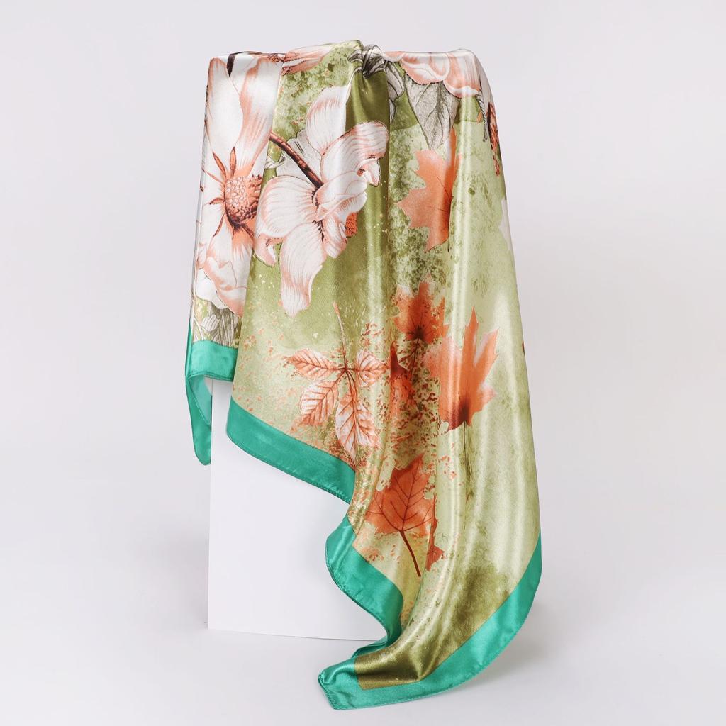 High-quality Luxurious Silk Scarves Headband Scarfs Neck Scarf For Women Chain Silk Scarf Women's Decorative Shawl