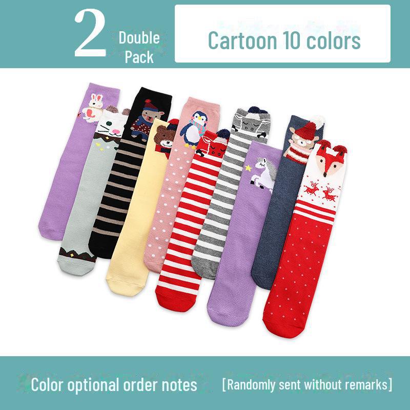 Kinder Cartoon Mittelrohrsocken: Leichte Frühling/Herbst Kniestrümpfe für Mädchen