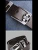 Jeepuo Men's Genuine Leather Pin Buckle Casual Belt, Korean Style