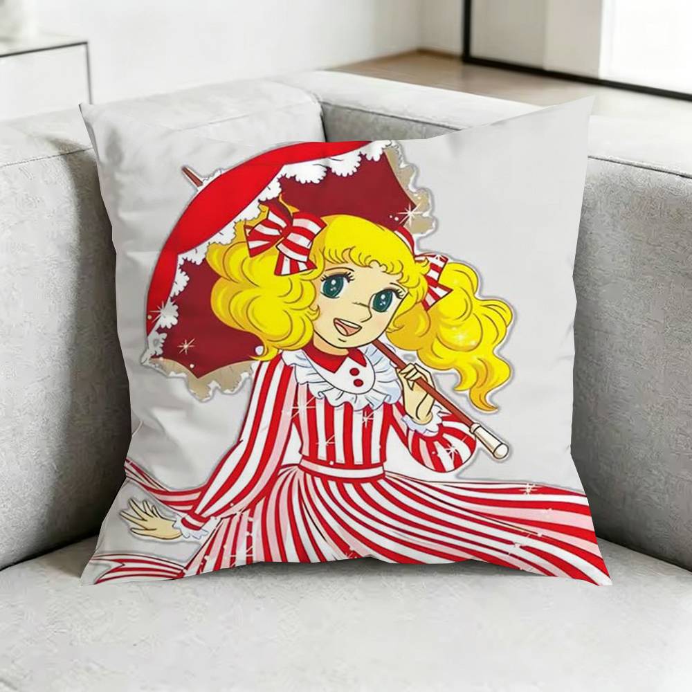 Classic CCandyY Anime Square DoubleSided printed Pillow Case Bedroom Bedside Pillow Sofa Cushion Cover Gift
