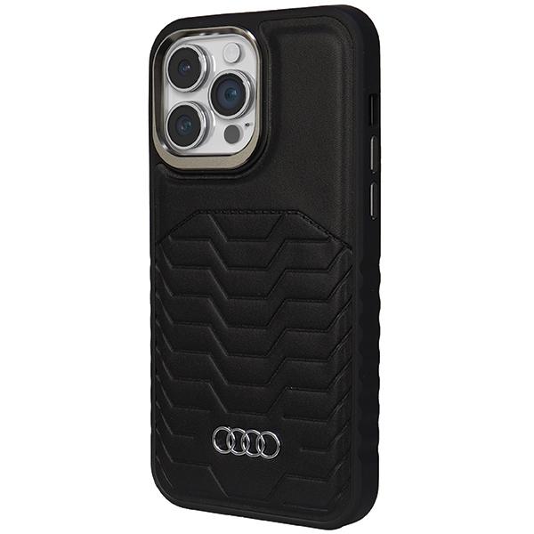 Audi Synthetic Leather Magsafe Iphone 14 Pro Max 6.7 Black Hardcase Au-Tpupcmip14Pm-Gt/D3-Bk