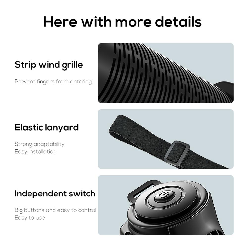 Car Headrest Cooling Air Fan USB Powered 3 Speeds Adjustable Creative Car Seat Fan Low Noise Back Seat Cooler Auto Accessories