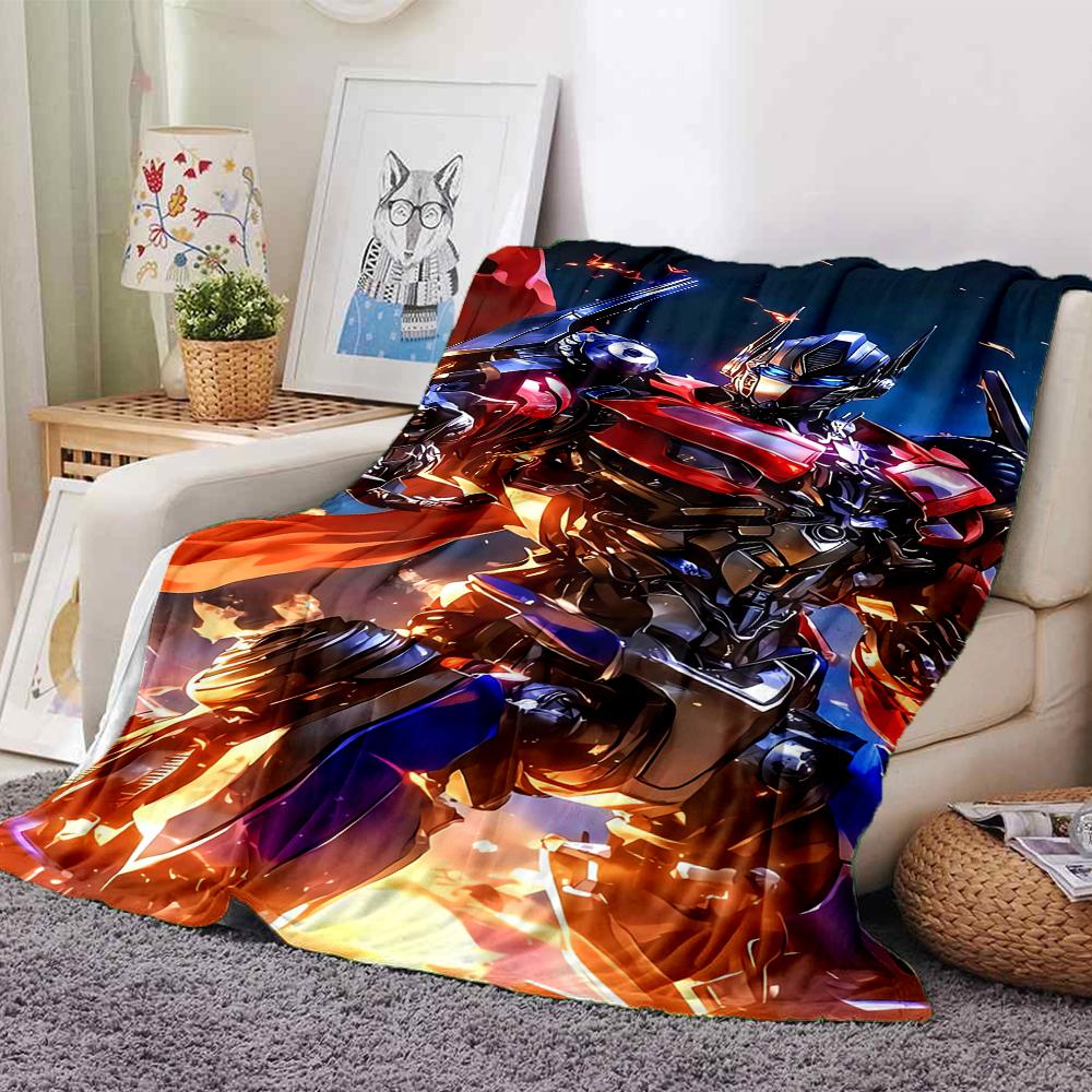 1Pc Transformers Cybertronian Warriors Blanket For Couch Bed Plush Cozy Fuzzy Blanket Super Soft Warm Blankets For Fall And Winter 091880