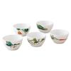 Bowls (Set of 5) 11cm, 345cc, Kyoka Shunsai Design, Microwave and Dishwasher Safe, Fine Porcelain, F94502/1620-37