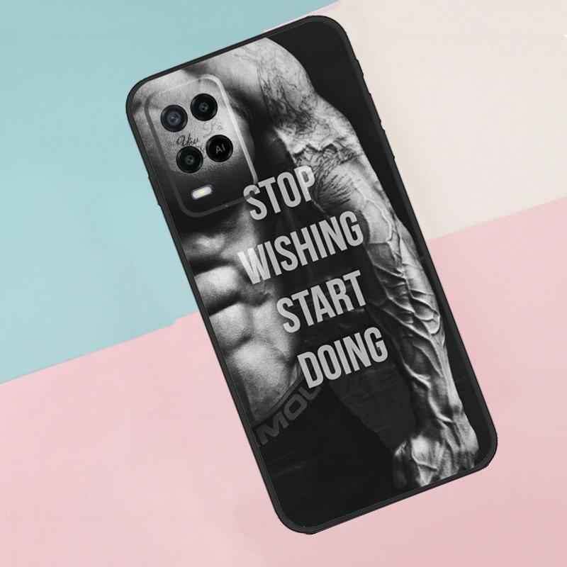 Bodybuilding Gym Fitness For Oppo A17 A77 A60 A74 A94 A54 A18 A38 A58 A78 A98 A40 A80 A16 A76 A96 A15 A57S Phone Case