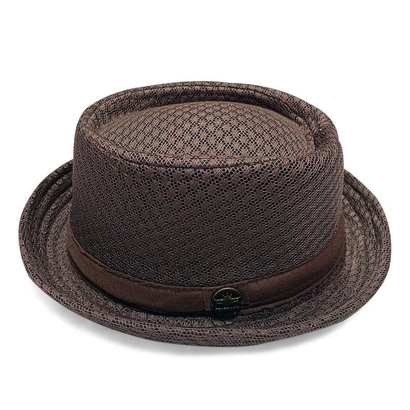 1 Stück Sommer Mesh Sonnenhut Herren Damen Atmungsaktiver Mesh Fedora Hut Jazz Kappe Panama Fedora Hüte Damenmode Herren Accessoires Panama Netzhut