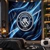 Nástěnná tapisérie s potiskem Manchester City Látka pro obývací pokoj Ložnici Domácí dekorace