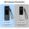3-IN-1 Case + HD Hydraulic Hydrogel Film For Anker Zolo 25000mAh 165W Power Bank Portable Charger Case Screen Protector Cover