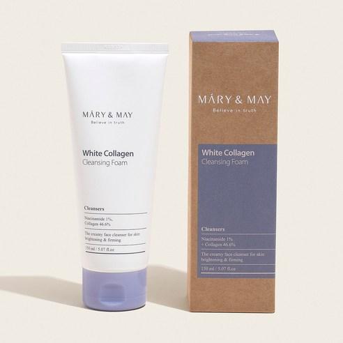 MARY&MAY White Collagen Cleansing Foam Brightening & Firming Care 150ml