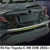 Rear Tailgate Trunk Back Door Lid Molding Strip Cover Trim Stainless Steel Accessories Exterior For Toyota C-HR CHR 2016 -