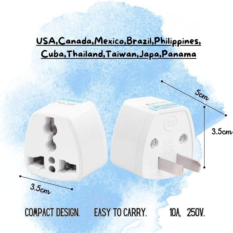 Plug Adapter Multifunction Universal EU US AU Socket Adapter Plug Converter 10A Electrical Socket Type E/F Plug Travel Adapter AC Outlet