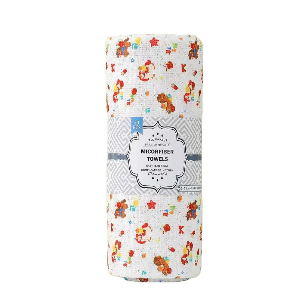 Dual-Use Ultra-Fine Fiber Tearable Kitchen Towel Roll