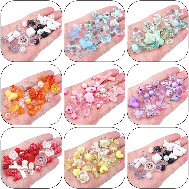 Retro Baroque DIY Acrylic Beads Kit: Handmade Necklace & Bracelet Jewelry Accessories