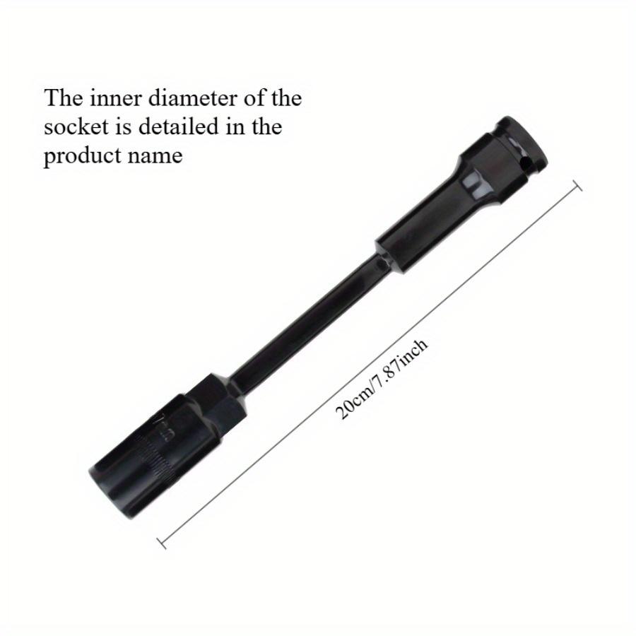 Extra-Long Deep Impact Socket Set - 1/2" Drive Hex Tools for Motorcycle, Electric Vehicle & Auto Repair12/13/14/17/19mm 5in1