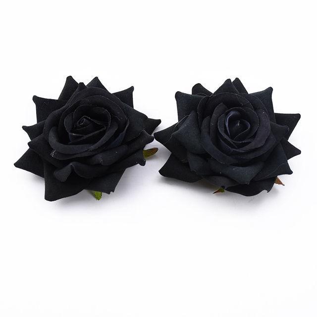 10/30PCS Silk Red Roses Bridal Accessories Clearance Artificial Flowers Home Room Wedding Decoration Yard Diy Gift Box Scrapbook