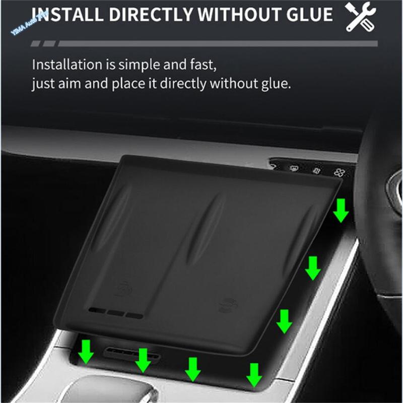 silicone rubber anti-skidding dustproof wireless charging Panel Cover Fit For OMODA C5 2024 2025 Accessories