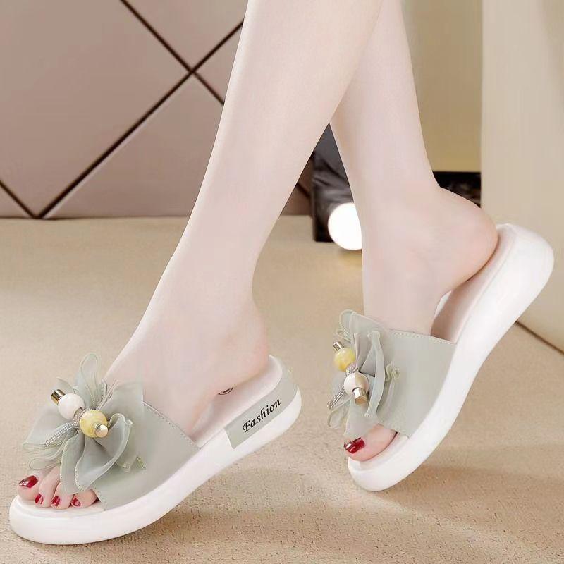 

Туфли-бантики, нескользящие, женские сандалии, тренд 2025, лето, новая обувь, модные сандалии на платформе от интернет-знаменитости 40 светло-зеленый