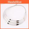 Punk Style Metal Choker Necklace With Geometric Design For Alternative Fashion Lovers