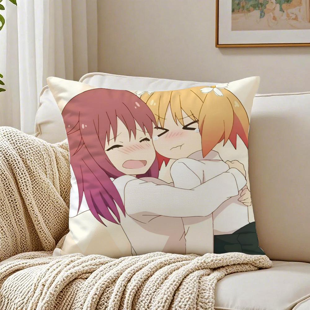 Sweet Cute Anime SSakura Trick Cushion Cover Pillowcase Antidustmite Living Room Sofa Decor Cushion Room