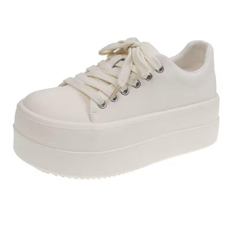 Big head thick-soled muffin autumn and winter new heightening casual versatile sports lightweight board shoes