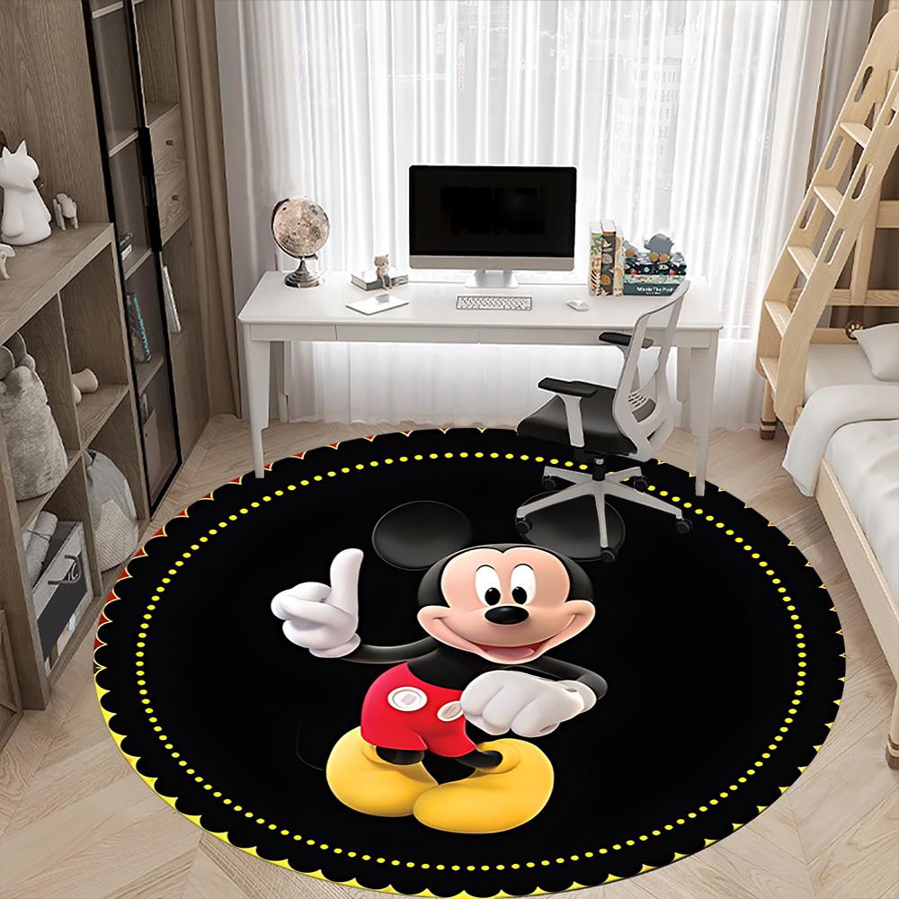 1pc Mickey Mouse Chair Carpet for Office, Non-slip, Soft and Durable Office Rug, Perfect for Office yy251226051