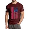 Men's Fashionable Casual Independence Day Printed Round Neck Short Sleeve T-Shirt Top