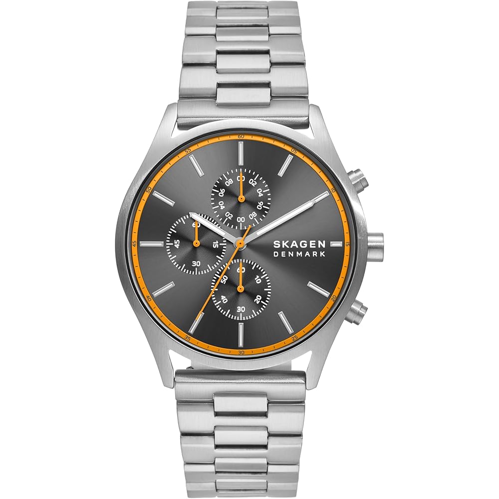 Мужские серебристые часы Skagen HOLST CHRONOGRAPH SKW6926