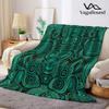 Malachite Symmetric Agate Flannel Blanket Warm Soft Halloween Christmas Decorative Couch Warm Cozy All-Season Gift